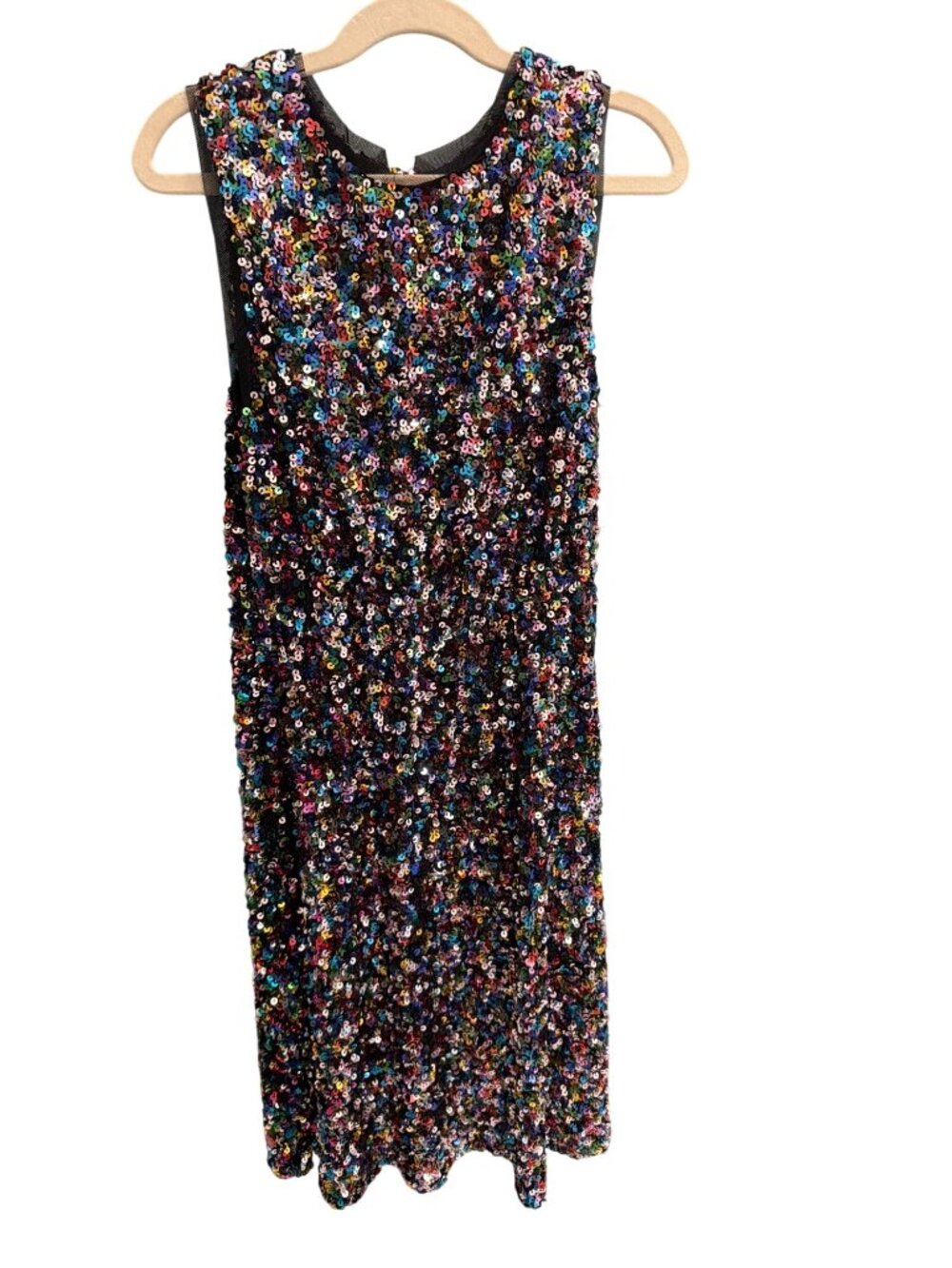 Peek Kids Girls XL (12) Sequin Sleeveless Multicolor Dress For Parties